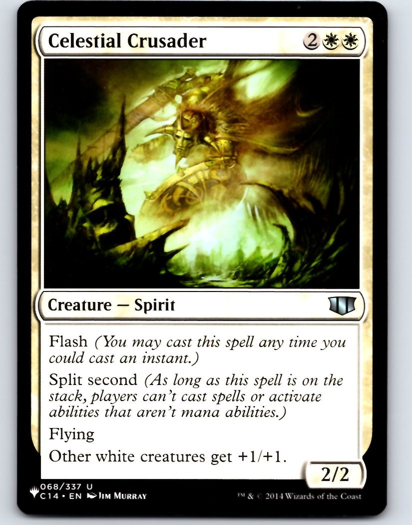 Celestial Crusader 68 Uncommon Commander 2014 Magic: The Gathering LP