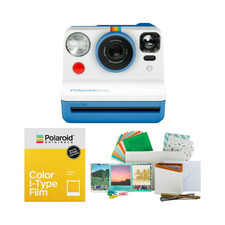 Polaroid Originals Now Viewfinder I Type Instant Camera Film Bundle Blue 