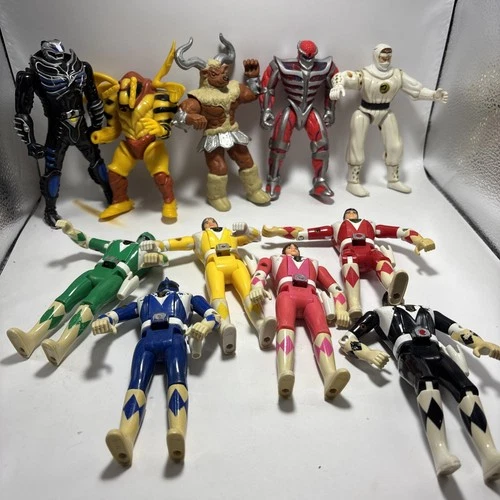 Vintage Mighty Morphing Power Ranger Flip Heads: Bandai’s 1993/94 Lot Of 11