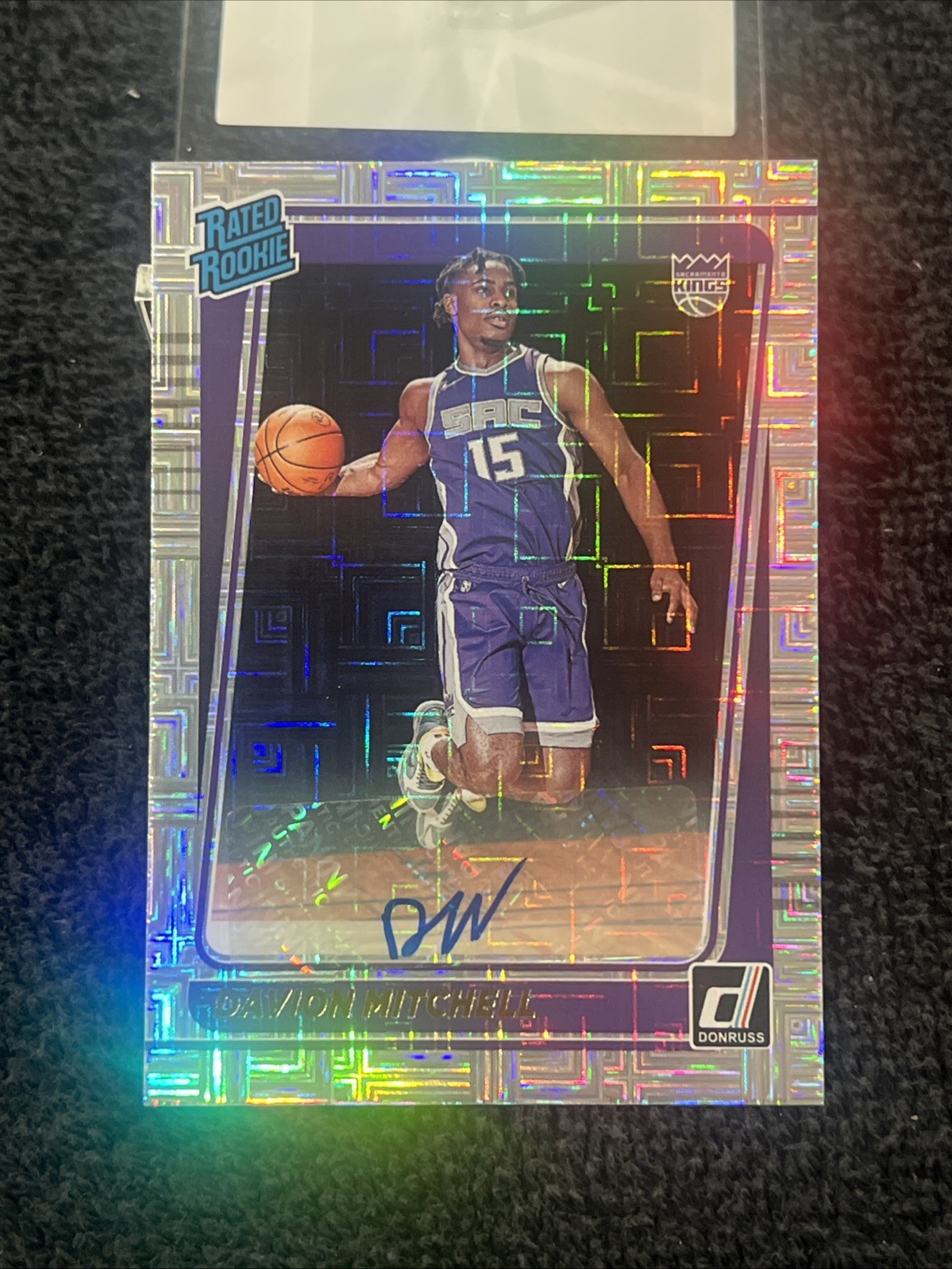 2021-22 Panini Donruss - Rated Rookie Davion Mitchell #205 Choice Signatures...