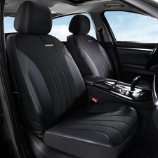 Car Seat Covers Front Seats, Auto Seat Covers Full Set, Mesh FrontPair Black