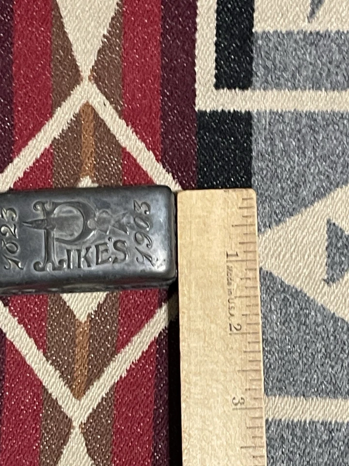 Rare 1903 Pike Mfg Co Sharpening Stone in Silver or Silver-Plated Box 80th Anniv - Image 4 of 4