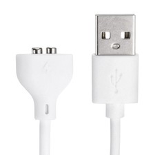 2.6Ft 4mm/0.16" Magnetic USB DC Charger Cable White, 2Pcs 