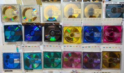 10 Used MiniDisc MD Blank Media Formatted Sony Maxell TDK Kao Victor etc Mix