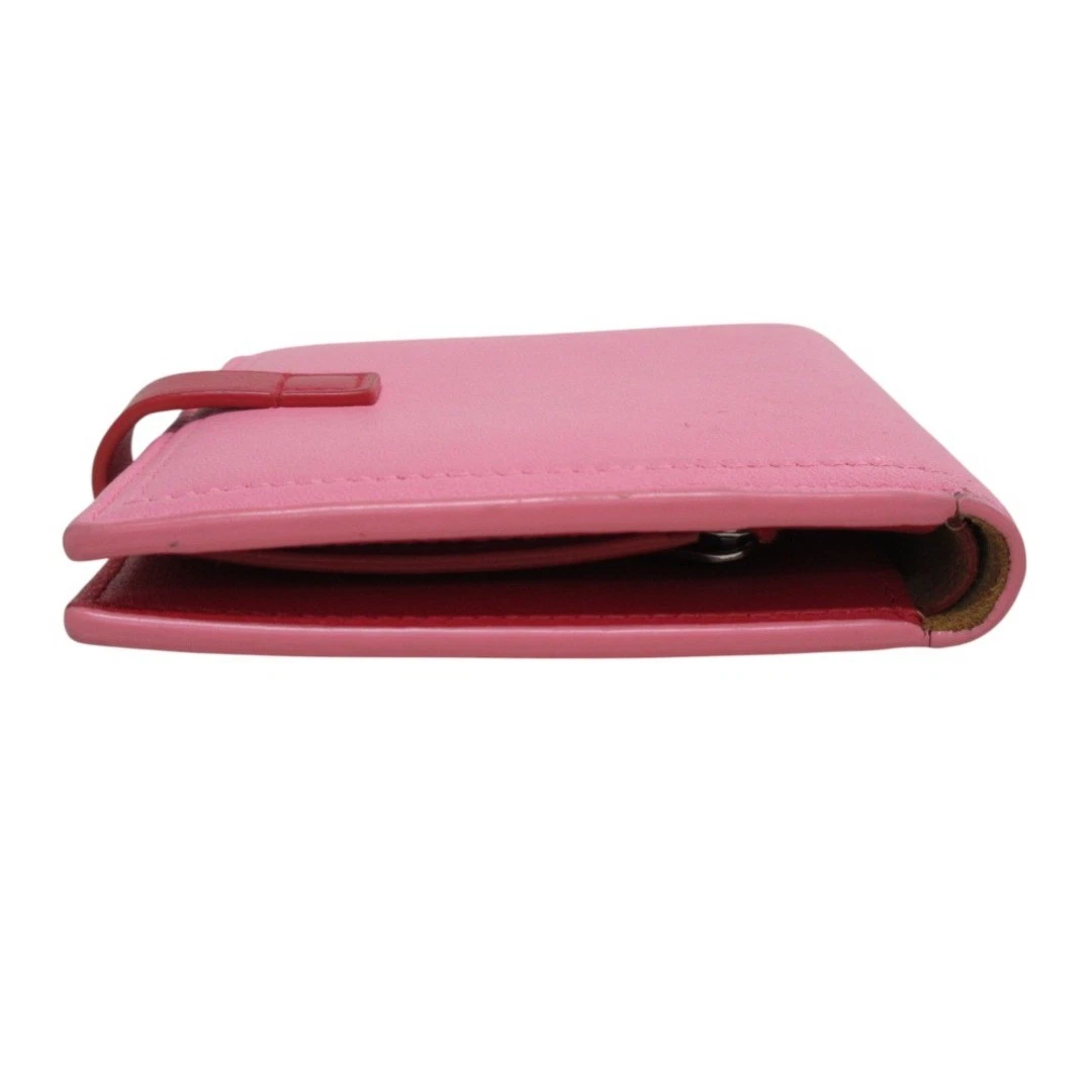 Portafoglio Bottega Veneta Nappa Pelle Compatto Bif Rosa Donna Abbigliamento