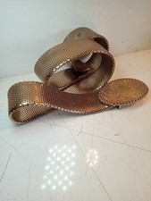 Vintage Gold Tone Metal Mesh Belt Fits From a 29  to a 32  Waist