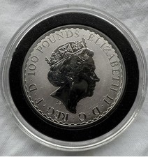 1oz Platinum Britannia 2021 Queen Elizabeth II Royal Mint £100 Bullion UK Coin 4999.00 per troy oz