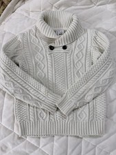 Janie And Jack Cable Knit Childs Sweater Size 3 Ivory