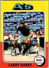 1975 Topps Mini Baseball - Larry Haney #626 - Oakland A's    B