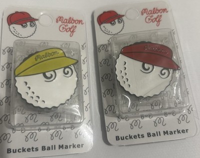 2 X MALBON MAGNET BALL MARKER COMBO - ORIGINAL MIT HUTCLIP (PXG/)TITLEIST) 