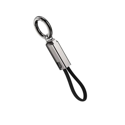 Type C to Type C Fast Charging Cable 16CM Short Length PD65W Alloy Keychain