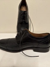 Johnston & Murphy Sanborn Cap Toe Oxford Size 10 Black