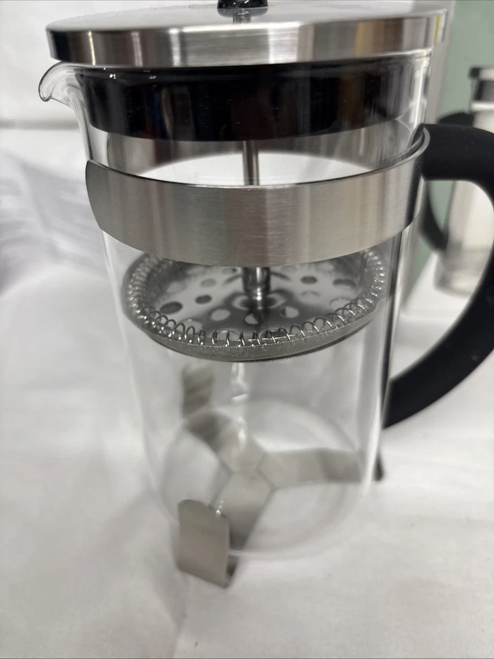 BergHOFF Essentials acero inoxidable y vidrio prensa francesa café té 3 tazas  Foto 3 de 4