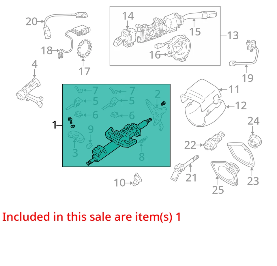 Steering Column Floor Shift Fits 99-03 LEXUS RX300 273114 - Image 3 of 4