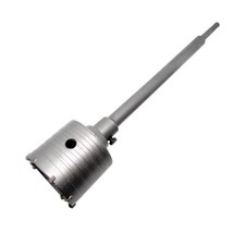 FRESA PER MURO CAROTATRICE A TAZZA 90 MM ASTA 60 CM PER TRAPANO ATTACCO SDS PLUS