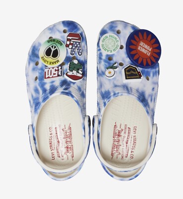 Levi s x Crocs Classic Clogs Tie Dye Men 9/W 11 Limited Edition
