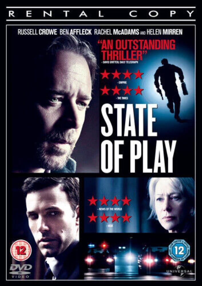 State Of Play DVD (2009) FREE SHIPPING