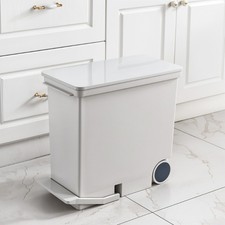 Image of Dual Dry Wet Dustbin Pedal Waste Bin Garbage Trash Can Recycling Bins 26L