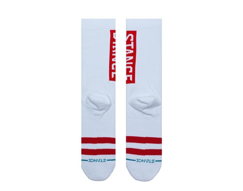 Stance UnCommon Solids Classic OG weiß/rot Crew-Socken M556D17OGG-WHR - Bild 3 von 3