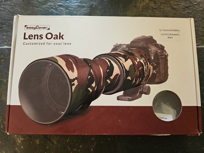 Easycover Lens Oak Custom BLACK Lens Cover Tamron 150 - 600mm F/5-6.3 Di VC USD