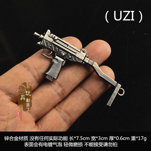 Mini gun model 98k carbine AWP sniper AK47 alloy keychain pendant soldier access - Picture 29 of 47