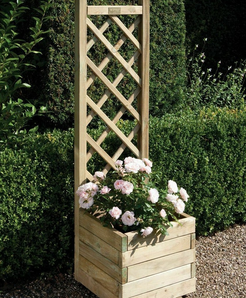 extra tall trellis planter
