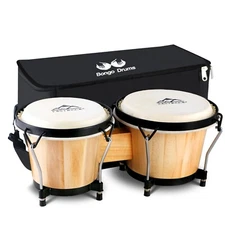 EastRock Bongo Drum 6” and 7” Set for Adults Kids Beginners Professionals Tun...