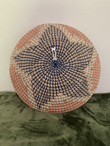 Seegras aufgerollt geflochten Korb Wandbehang Dekor Boho Bohemian Natur 14” 18” - Bild 6 von 11