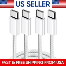 2 Pack iPhone 15 Pro Max Plus USB-C to USB-C Fast Charger Cable Type C Cord