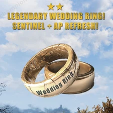 FALLOUT 76 PC LEGENDARY WEDDING RING SENTINEL + POWERED