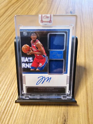 2020-21 Panini One and One Tyrese Maxey Dual RPA RC Auto /99