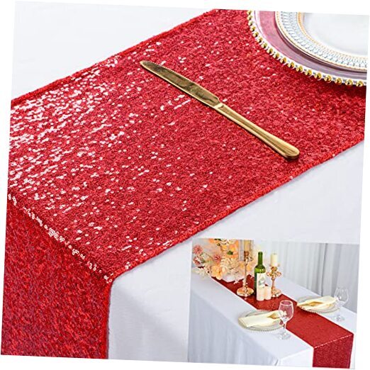 Sequin Table Runners Packs 12''x72'' Wedding Table Runner Glitter Table