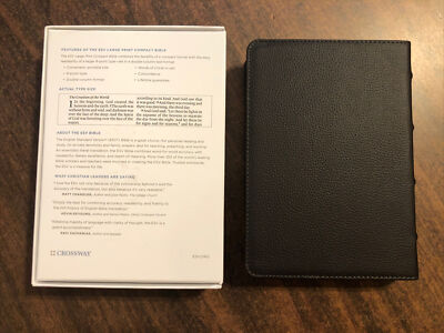 ESV Large Print Compact Bible, Red Letter (Buffalo Leather, Deep