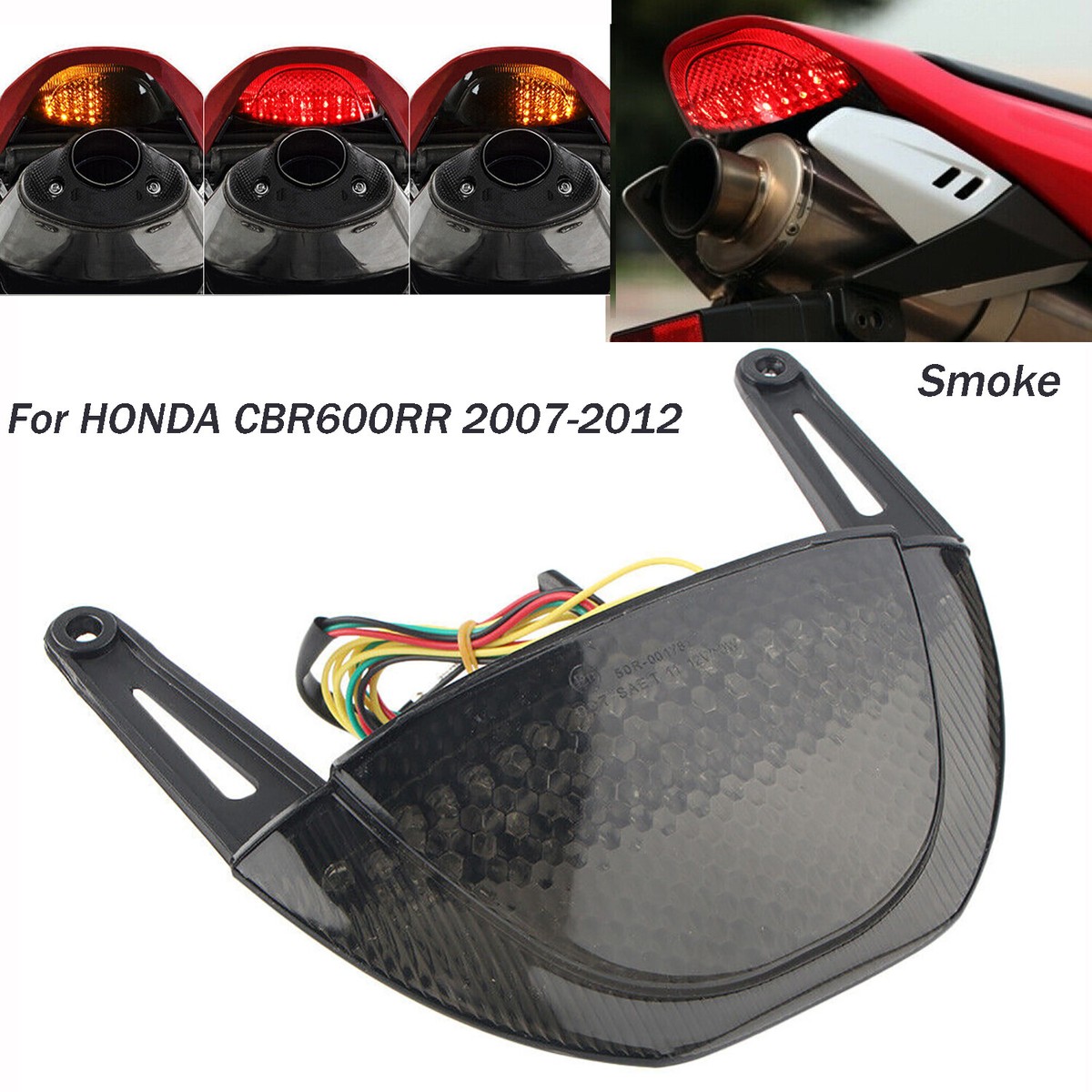 LED Taillight Integrated Brake Turn Signals For HONDA 2007- 2012