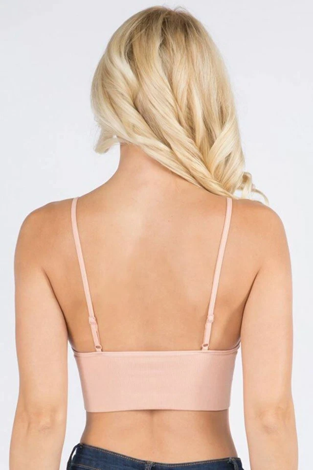 Anemone ребристый бесшовный беспроводной длинный бюстгальтер со съемными подушечками бюстгальтер - Изображение 4 из 4