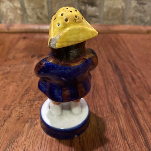 ANTIQUE STAFFORDSHIRE FIGURAL PEPPER POT MUFFINER SHAKER INK SANDER LUSTRE - Picture 5 of 10