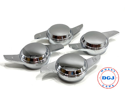 2 Bar Chrome Dome Smooth Knock-Off Spinners – For Lowrider Wire Wheel Rims – Unbranded, China Made