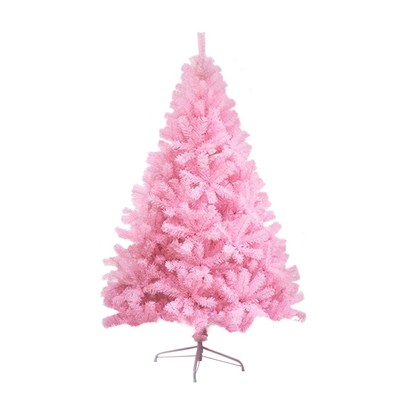 CCINEE 6ft Pink Artificial Christmas Tree, 700 Branch Tips Hinged Spruce with...
