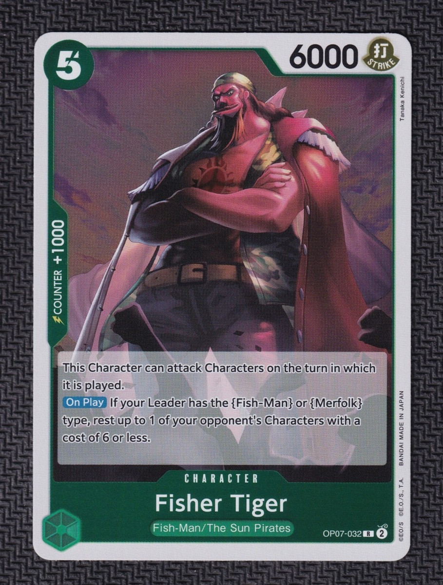 Fisher Tiger - OP07-032 - R NM- Foil One Piece Card Game