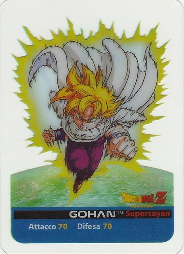Lamincards Dragon Ball Z Edibas Serie Oro GOHAN N 7