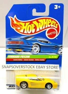 1999 HOT WHEELS TREASURE HUNT FERRARI F512M, INT CARD, HW TAMPO