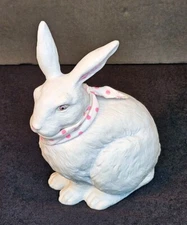 Bunny Rabbit Bank White Ceramic Gorham 1987