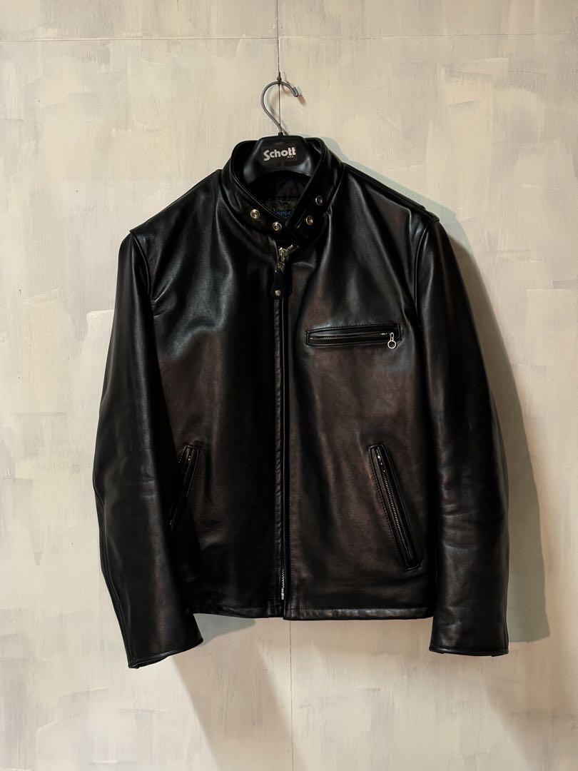 Schott 641HH Rider's Jacket 40 Horseskin Made in USA Leather Good Condition