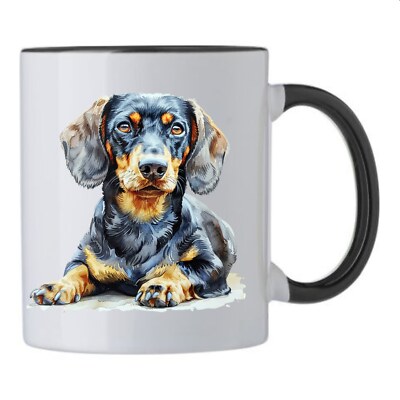 Kaffeetasse Tasse Becher Dackel Dachshund Teckel Jagdhund Jagt Dackelwelpe Dacke