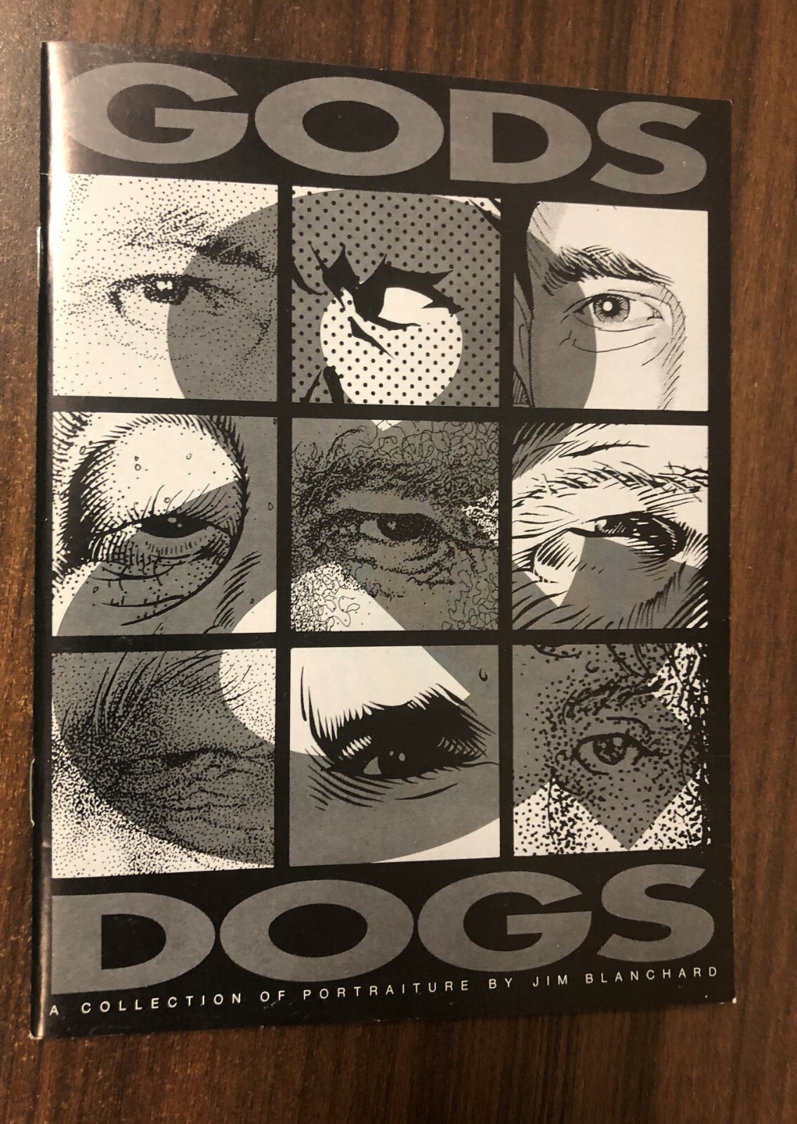 GODS / DOGS Comic Sketchbook (1993 Beef Eye) -- Jim Blanchard SIGNED / NUMBERED