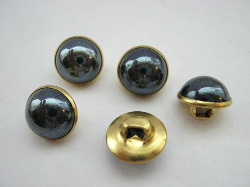10 botones de perlas de vástago de 10 mm (3/8") vástago de metal imitación perla seta botón de costura - Imagen 16 de 18