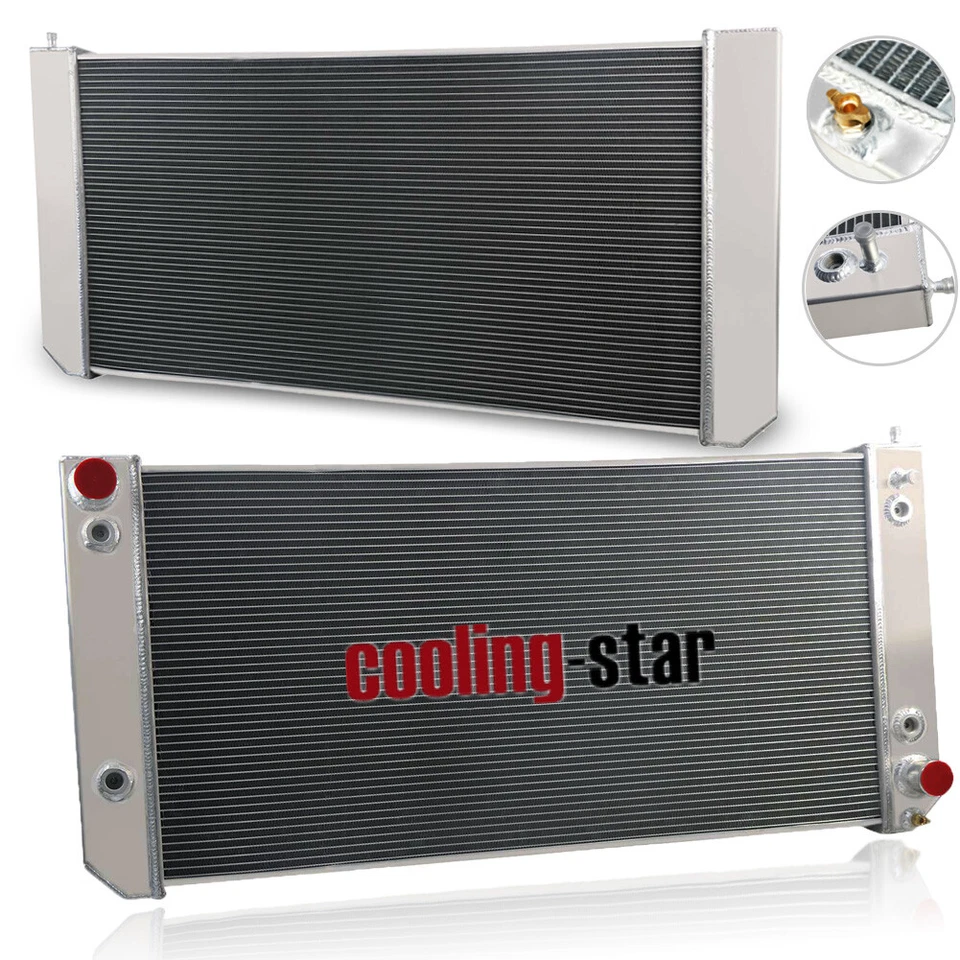 3-CORE RADIATOR FITS 03-07 CHEVY GMC C5500 KODIAK C4500 TOPKICK C6500 8.1L 6.6L - Imagem 2 de 4