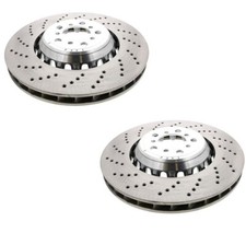 Shw Performance Pair Set 2 Front 400mm Drilled Brake Disc Rotors For Bmw F87 M2 Shw Performance Pair Set 2 Front 400mm Drilled Brake Disc Rotors For Bmw F87 M2
