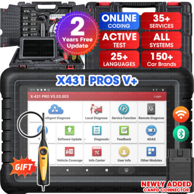 LAUNCH X431 V PROS V Auto OBD2 Scanner Bidirectional Diagnostic Tool Key Coding