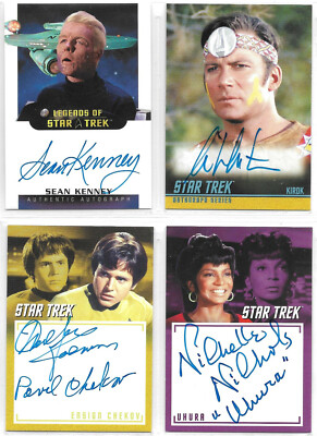 Star Trek TOS Archives & Inscriptions Autograph Card Selection NM - Rittenhouse 